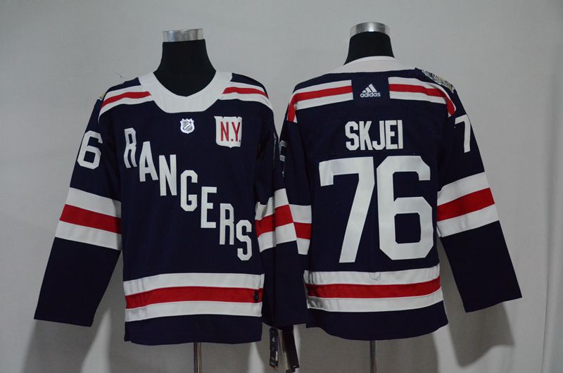 2017 Men NHL New York Rangers 76 Skjei blue Adidas jersey